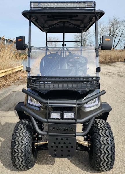 Four Front Renegade V3 Electric Golf Cart Family Fun 72v 4000 Watt High Power Golf Cart - RED
