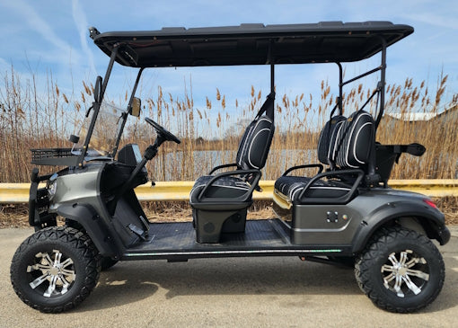 Four Front Renegade V3 Electric Golf Cart Family Fun 72v 4000 Watt High Power Golf Cart - BLUE