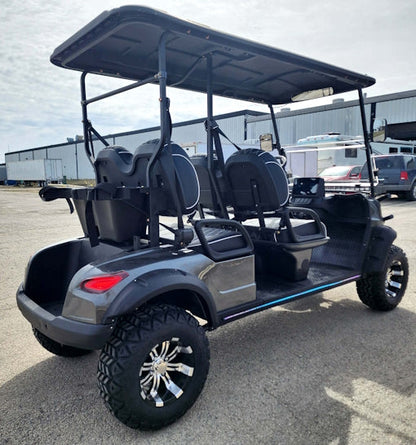 Four Front Renegade V3 Electric Golf Cart Family Fun 72v 4000 Watt High Power Golf Cart - BLUE