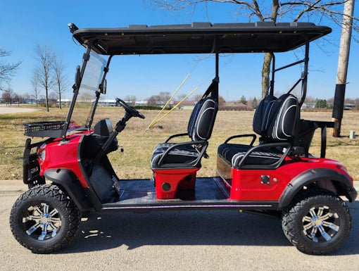 Four Front Renegade V3 Electric Golf Cart Family Fun 72v 4000 Watt High Power Golf Cart - BLUE