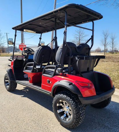 Four Front Renegade V3 Electric Golf Cart Family Fun 72v 4000 Watt High Power Golf Cart - BLUE