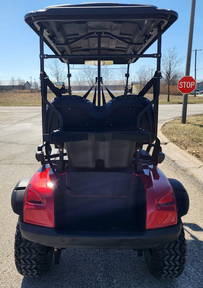 Four Front Renegade V3 Electric Golf Cart Family Fun 72v 4000 Watt High Power Golf Cart - BLACK