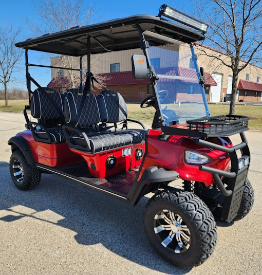 Four Front Renegade V3 Electric Golf Cart Family Fun 72v 4000 Watt High Power Golf Cart - GRAY