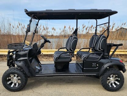 Four Front Renegade V3 Electric Golf Cart Family Fun 72v 4000 Watt High Power Golf Cart - GRAY