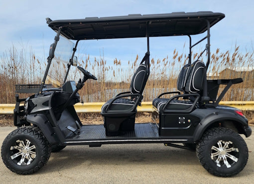 Four Front Renegade V3 Electric Golf Cart Family Fun 72v 4000 Watt High Power Golf Cart - RED