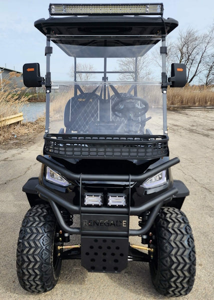 Four Front Renegade V3 Electric Golf Cart Family Fun 72v 4000 Watt High Power Golf Cart - BLUE