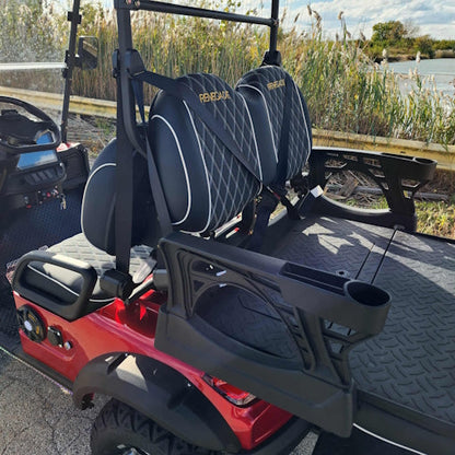 4 Seater Renegade V3 Electric Golf Cart Family Fun 72v 4000 Watt High Power Golf Cart - RED