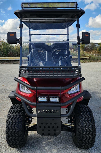 4 Seater Renegade V3 Electric Golf Cart Family Fun 72v 4000 Watt High Power Golf Cart - RED