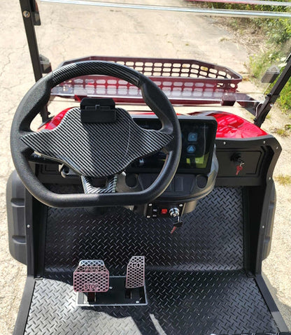GSI - 6 Seater Limo Renegade Electric Golf Cart Family Fun 72v 4000 Watt High Power Golf Cart - RED