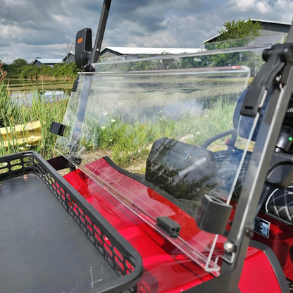 GSI - 6 Seater Limo Renegade Electric Golf Cart Family Fun 72v 4000 Watt High Power Golf Cart - RED
