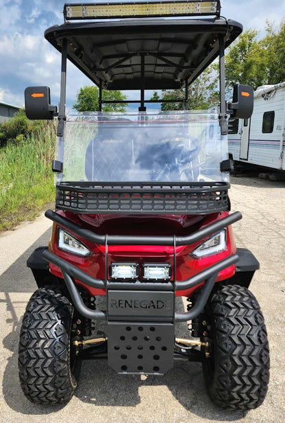 GSI - 6 Seater Limo Renegade Electric Golf Cart Family Fun 72v 4000 Watt High Power Golf Cart - RED