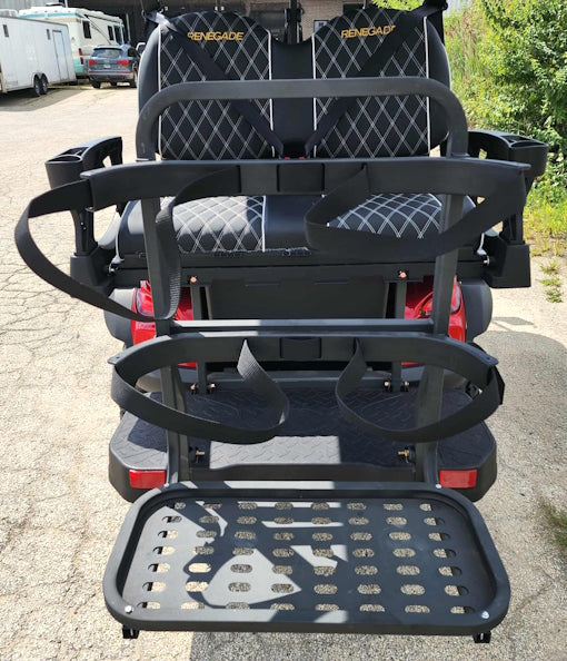 GSI - 6 Seater Limo Renegade Electric Golf Cart Family Fun 72v 4000 Watt High Power Golf Cart - RED