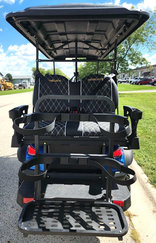 GSI - 6 Seater Limo Renegade Electric Golf Cart Family Fun 72v 4000 Watt High Power Golf Cart - RED