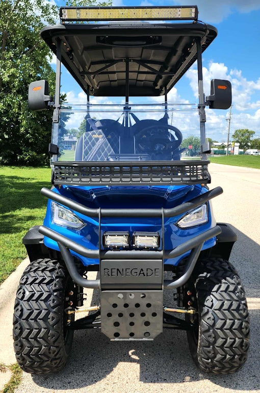 GSI - 6 Seater Limo Renegade Electric Golf Cart Family Fun 72v 4000 Watt High Power Golf Cart - RED