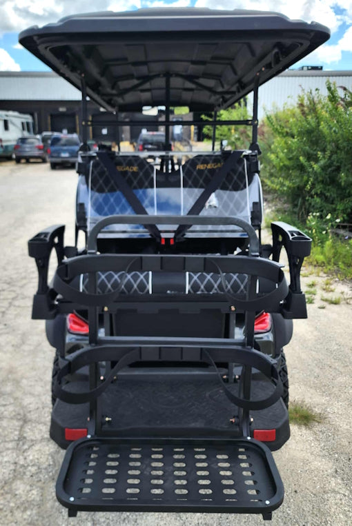 GSI - 6 Seater Limo Renegade Electric Golf Cart Family Fun 72v 4000 Watt High Power Golf Cart - RED