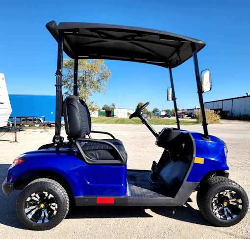 48V Electric Golf Cart 2 Seater Renegade X Edition Golf Cart - BLUE