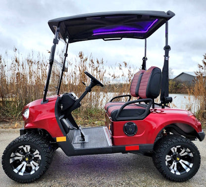 48V Electric Golf Cart 2 Seater Renegade Light Edition Utility Golf UTV - LIGHT EDITION - RED