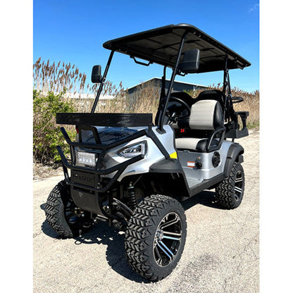 48V Electric Golf Cart 4 Seater Lifted Renegade+ Edition Utility Golf UTV Compare To Coleman Kandi 4p - Red
