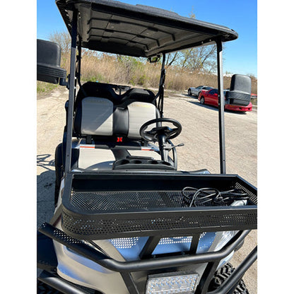 48V Electric Golf Cart 4 Seater Lifted Renegade+ Edition Utility Golf UTV Compare To Coleman Kandi 4p - White Cream