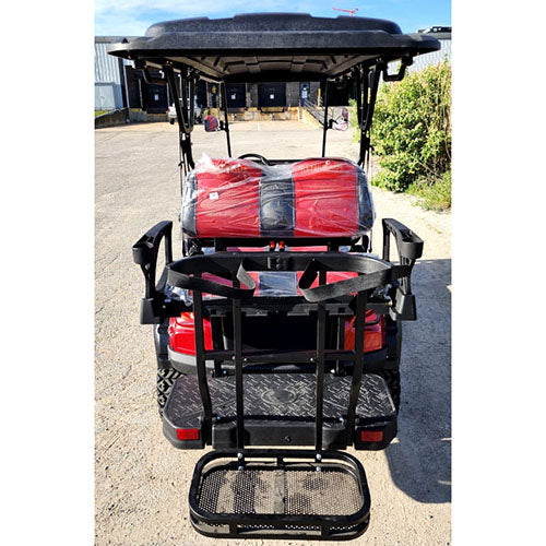 48V Electric Golf Cart 6 Seater Lifted Renegade+ Edition Utility Golf UTV Compare To Coleman Kandi 6p - Red