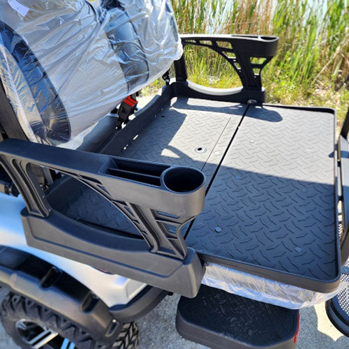 48V Electric Golf Cart 6 Seater Lifted Renegade+ Edition Utility Golf UTV Compare To Coleman Kandi 6p - Silver