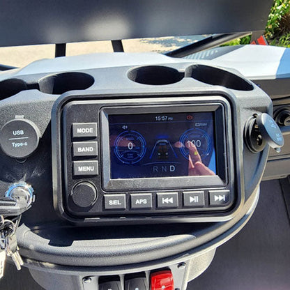48V Electric Golf Cart 6 Seater Lifted Renegade+ Edition Utility Golf UTV Compare To Coleman Kandi 6p - Silver