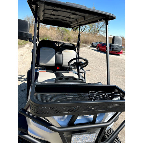 48V Electric Golf Cart 4 Seater Lifted Renegade+ Edition Utility Golf UTV Compare To Coleman Kandi 4p - White Cream
