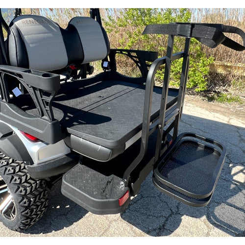 48V Electric Golf Cart 4 Seater Lifted Renegade+ Edition Utility Golf UTV Compare To Coleman Kandi 4p - White Cream