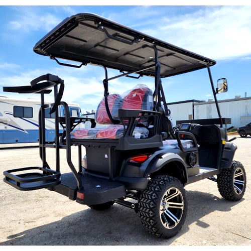 48V Electric Golf Cart 4 Seater Lifted Renegade+ Edition Utility Golf UTV Compare To Coleman Kandi 4p - Silver