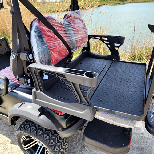 48V Electric Golf Cart 4 Seater Lifted Renegade+ Edition Utility Golf UTV Compare To Coleman Kandi 4p - White Cream