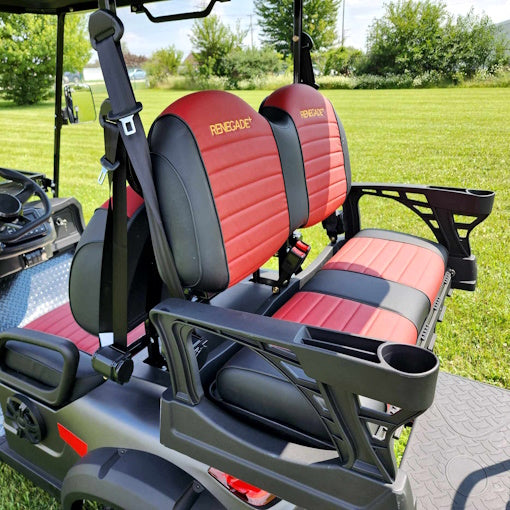 48V Electric Golf Cart 4 Seater Lifted Renegade+ 2.0 Edition Utility Golf UTV King To Coleman Kandi 4p - Charcoal