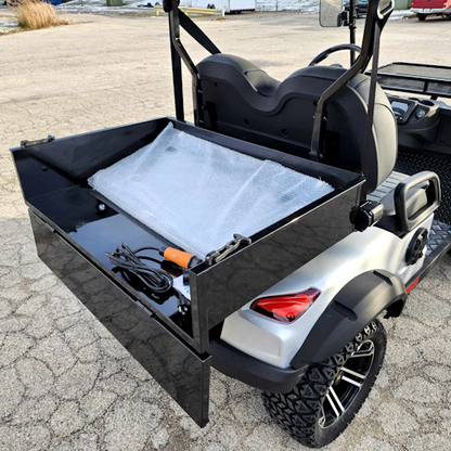 48V Electric Renegade Plus 2.0 48v Two Seater Lifted Electric Golf Cart With Utility Box - Silver