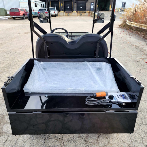 48V Electric Renegade Plus 2.0 48v Two Seater Lifted Electric Golf Cart With Utility Box - Silver