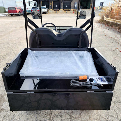 48V Electric Renegade Plus 2.0 48v Two Seater Lifted Electric Golf Cart With Utility Box - Silver