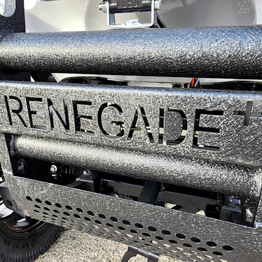 48V Electric Renegade Plus 2.0 48v Two Seater Lifted Electric Golf Cart With Utility Box - Silver