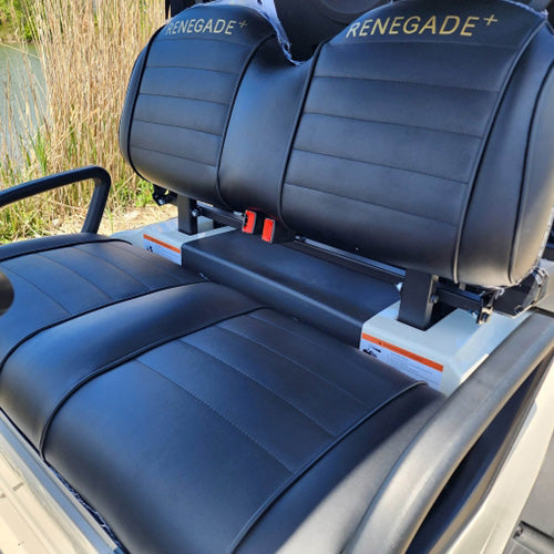 48V Electric Golf Cart 4 Seater Lifted Renegade+ Custom Paint Edition Utility Golf UTV Compare To Coleman Kandi 4p - Orange