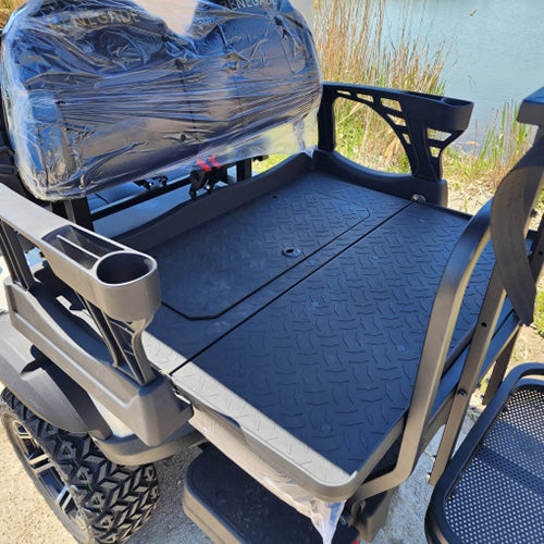 48V Electric Golf Cart 4 Seater Lifted Renegade+ Edition Utility Golf UTV Compare To Coleman Kandi 4p - White Cream