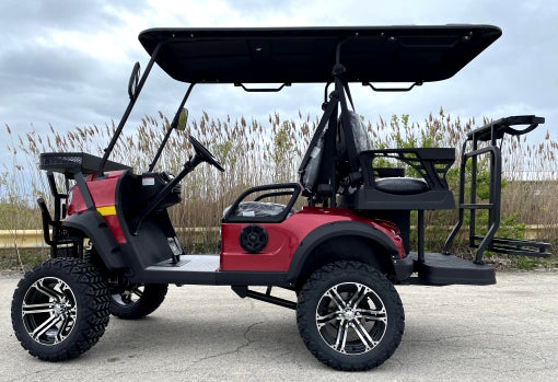 New 48V Electric Golf Cart 4 Seater Lifted Renegade+ Edition Utility Golf UTV Compare To Coleman Kandi 4p