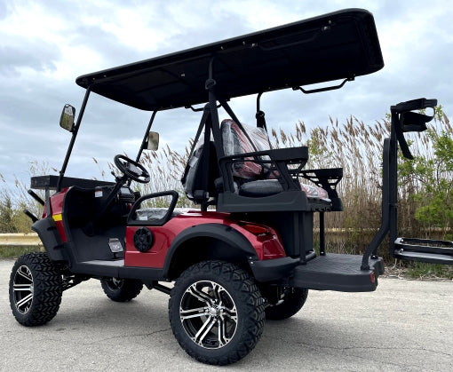 New 48V Electric Golf Cart 4 Seater Lifted Renegade+ Edition Utility Golf UTV Compare To Coleman Kandi 4p