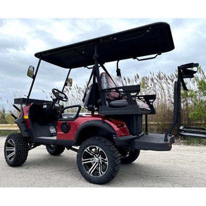 48V Electric Golf Cart 4 Seater Lifted Renegade+ Edition Utility Golf UTV Compare To Coleman Kandi 4p - White Cream