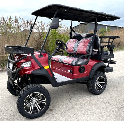 New 48V Electric Golf Cart 4 Seater Lifted Renegade+ Edition Utility Golf UTV Compare To Coleman Kandi 4p