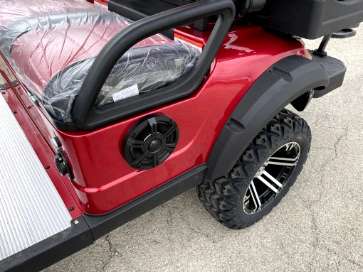 New 48V Electric Golf Cart 4 Seater Lifted Renegade+ Edition Utility Golf UTV Compare To Coleman Kandi 4p