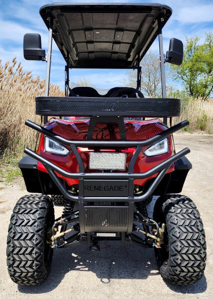New 48V Electric Golf Cart 4 Seater Lifted Renegade+ Edition Utility Golf UTV Compare To Coleman Kandi 4p