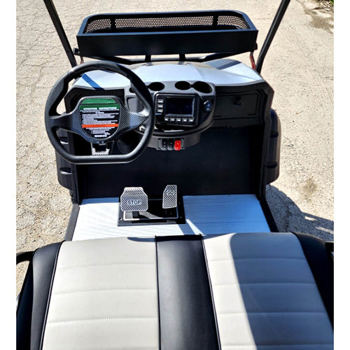 48V Electric Golf Cart 4 Seater Lifted Renegade+ Edition Utility Golf UTV Compare To Coleman Kandi 4p - White Cream