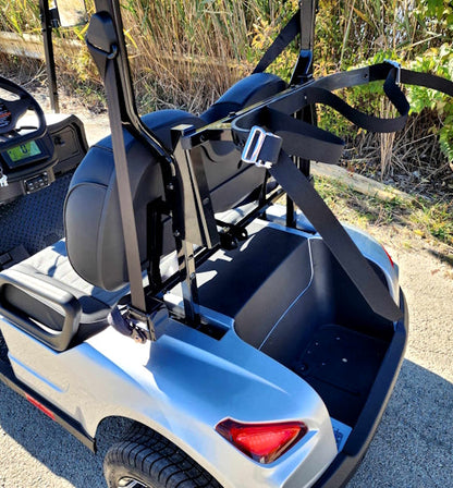 48V Electric Golf Cart 2 Seater Renegade X Edition Golf Cart w/ Golf Bag Holder - SILVER