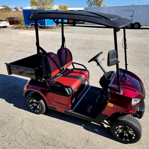 48V Electric Golf Cart 2 Seater Renegade X Edition Golf Cart w/ Utility Box - RED