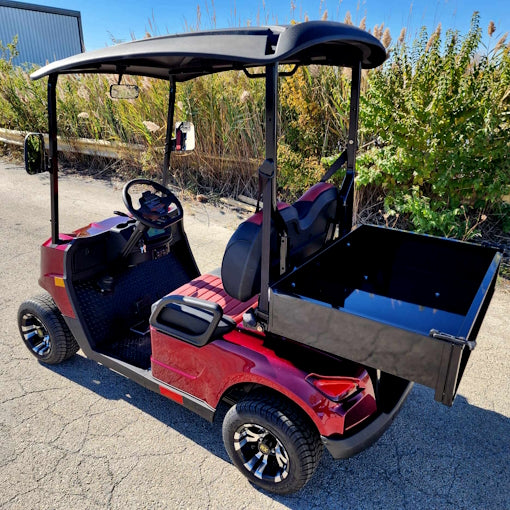 48V Electric Golf Cart 2 Seater Renegade X Edition Golf Cart w/ Utility Box - RED