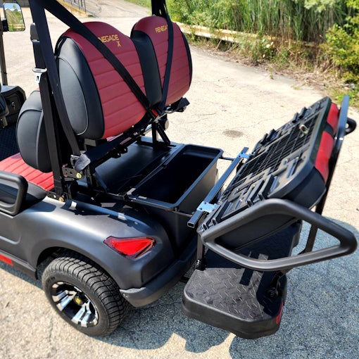 48V Electric Golf Cart 4 Seater Silver Renegade X Edition Utility Golf UTV