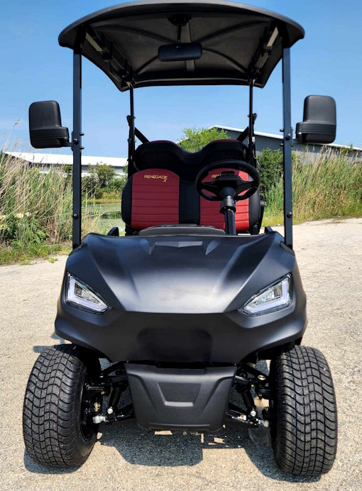 48V Electric Golf Cart 4 Seater Red Renegade X Edition Utility Golf UTV