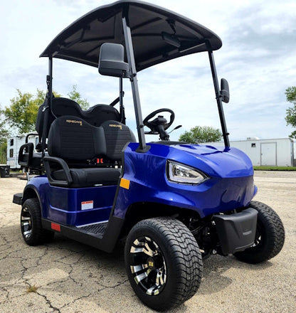 48V Electric Golf Cart 4 Seater Blue Renegade X Edition Utility Golf UTV